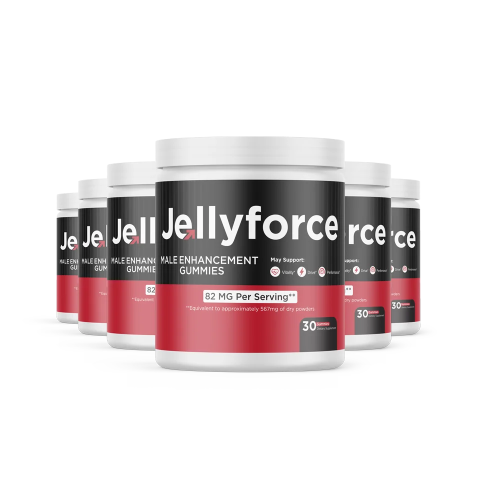 Jelly Force® 6 bottle pack — 180-day men's vitality gummy supply